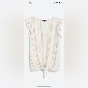 Beacon Ophelia Flutter Sleeve Top- size small